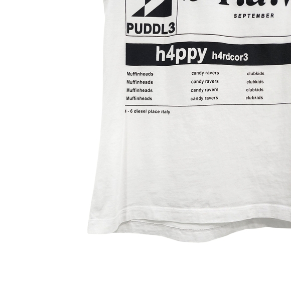 Diesel Women's100% Cotton Round Neck Short Sleeve Graphic Print Tee - Picture 4 of 8